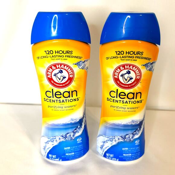 2 Arm & Hammer Clean Scentsations in Purifying water Scent Booster 15 Oz Each - Picture 1 of 2